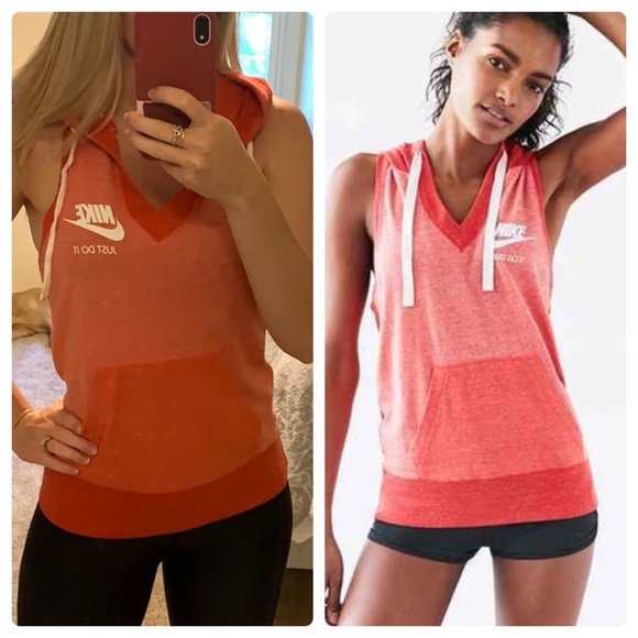 nike lightweight sleeveless hoodie